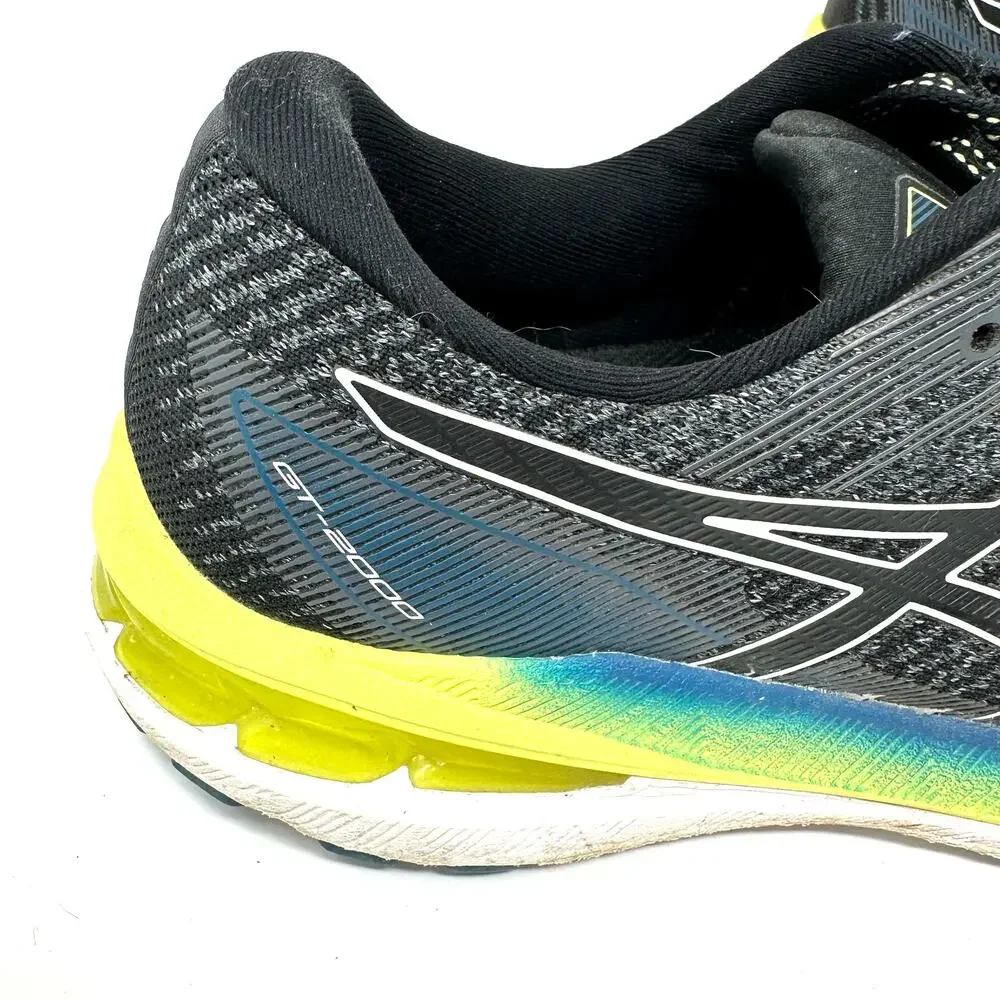 Asics Size 9.5 Sneakers‎ Black Yellow Running 1011B185 F820621 GT2000 10